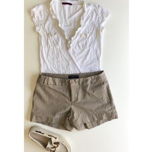 American eagle khaki stretch shorts